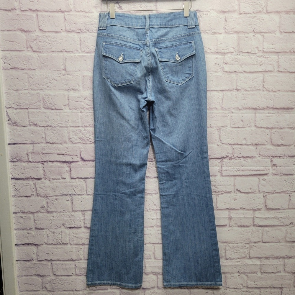 NEW NYDJ Med Rise Bootcut Jeans Size 6 Light Wash Curvy‎ Tall 30x34 Stretch - Picture 7 of 10